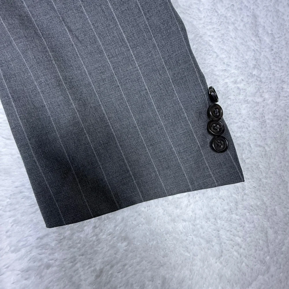 Ermenegildo Zegna Pinstripe Wool Blazer Sport Coat Made in Italy 58L/48L‎ US